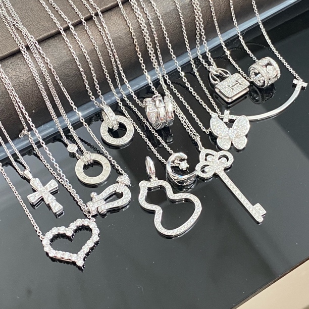 高品年货真金真钻白色钻石套装 轻奢高品