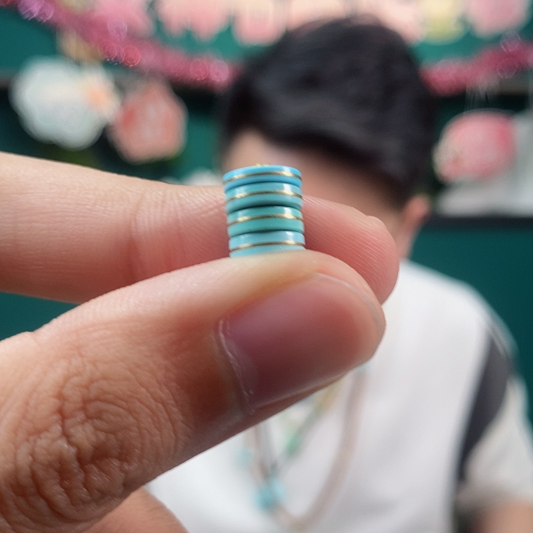 绿松石珠宝奇石足金镶嵌