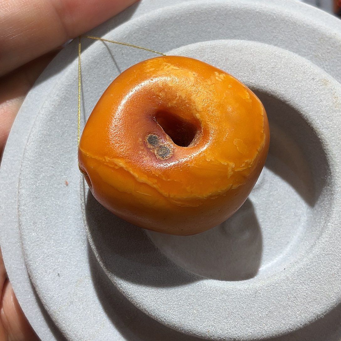 蜜蜡颈饰未镶嵌老蜜蜡四通16.3克
