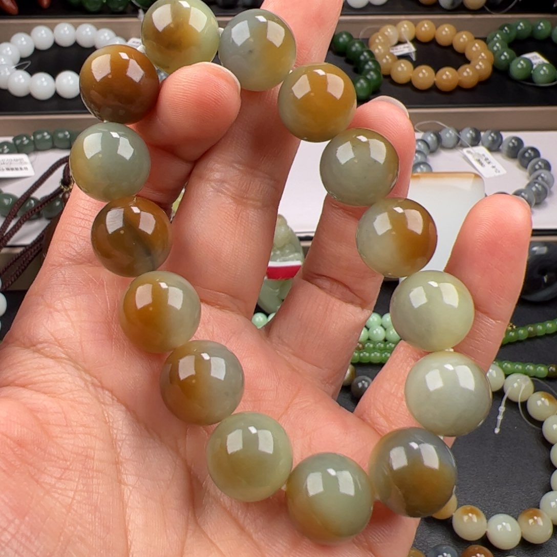 和田玉手链未镶嵌天花板楼兰14