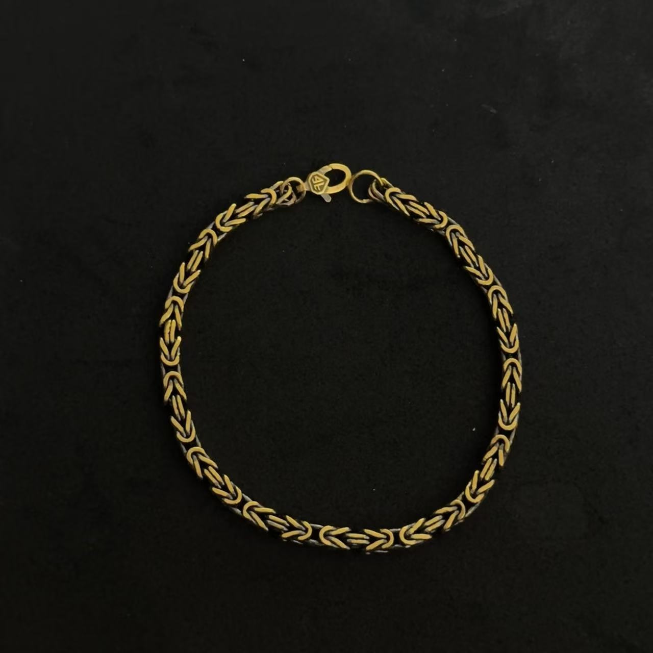 【足金999机械链】黑金项链*手链#精品黑金工艺#轻奢时尚百搭复古