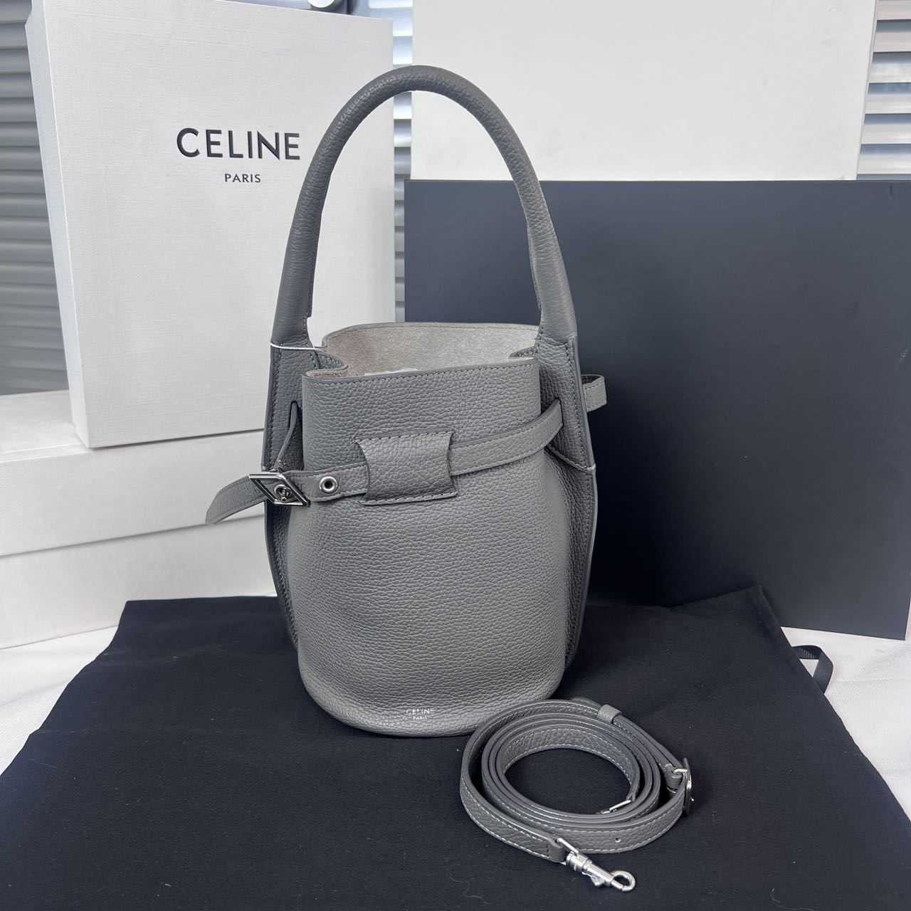 99新 Celine/思琳 celine赛琳big bag bucket水桶包斜挎包