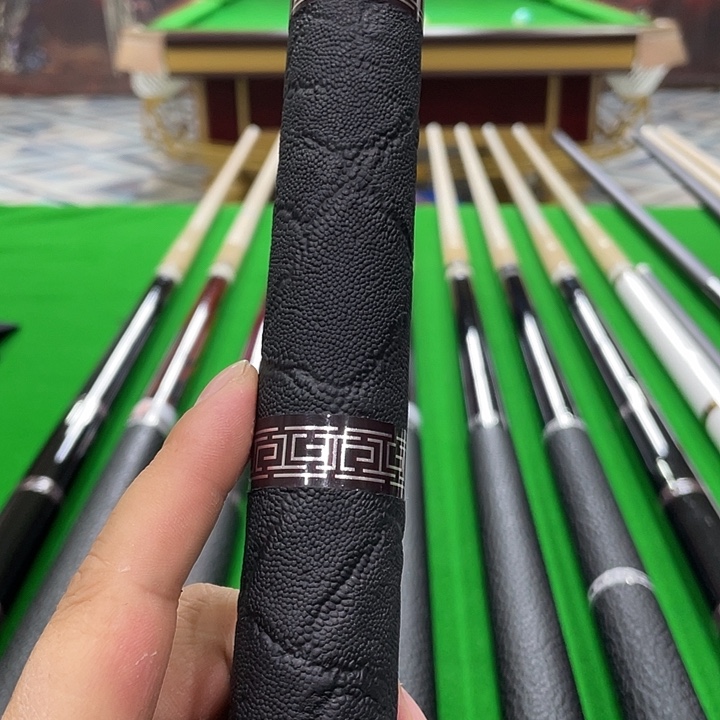 受***的长款白蜡木黑色三段皮双前肢杆包加长把