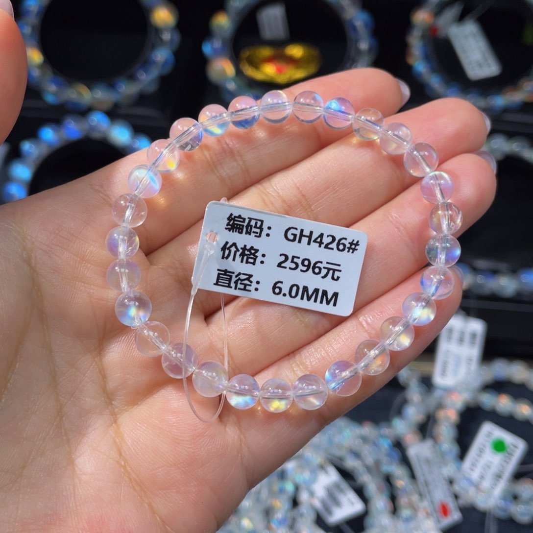月光石手串未镶嵌GH426#6.0mm