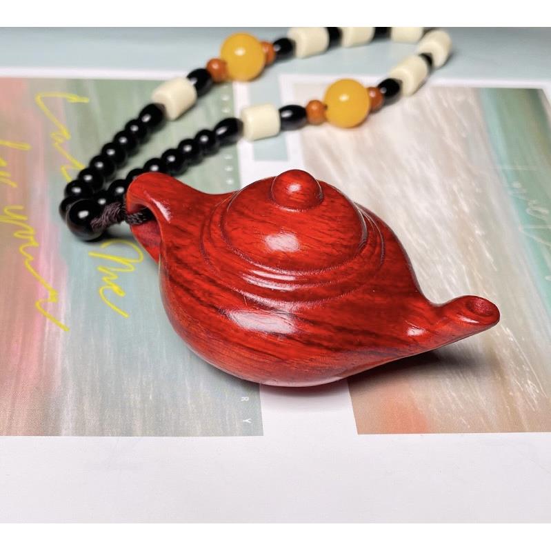 小叶紫檀雕刻手把件-LQ32