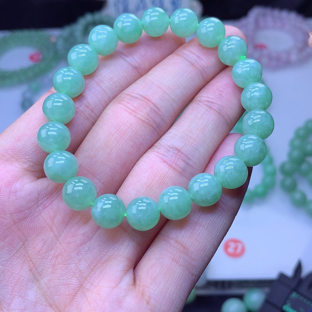 翡翠未镶嵌毛衣链