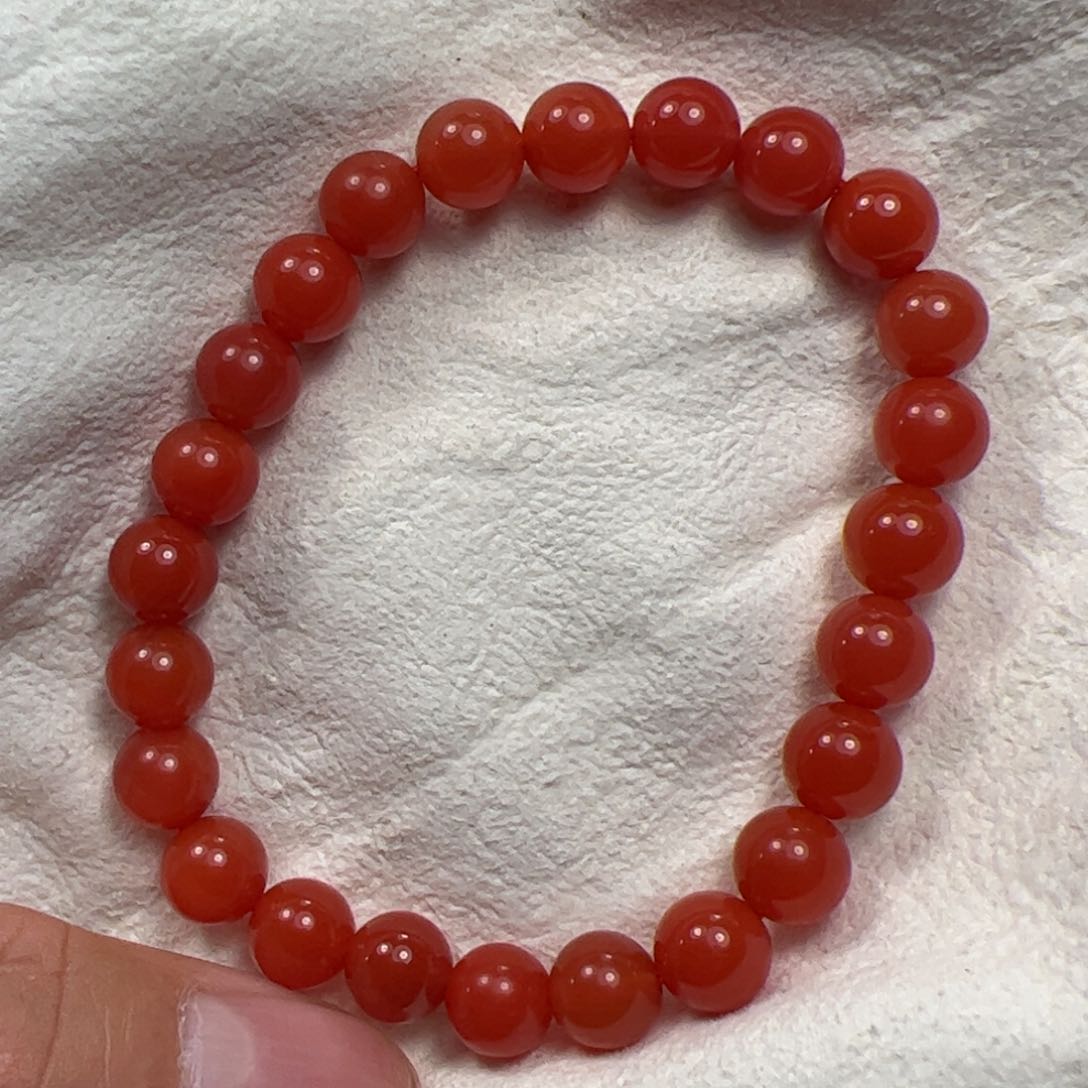 南红玛瑙手串未镶嵌