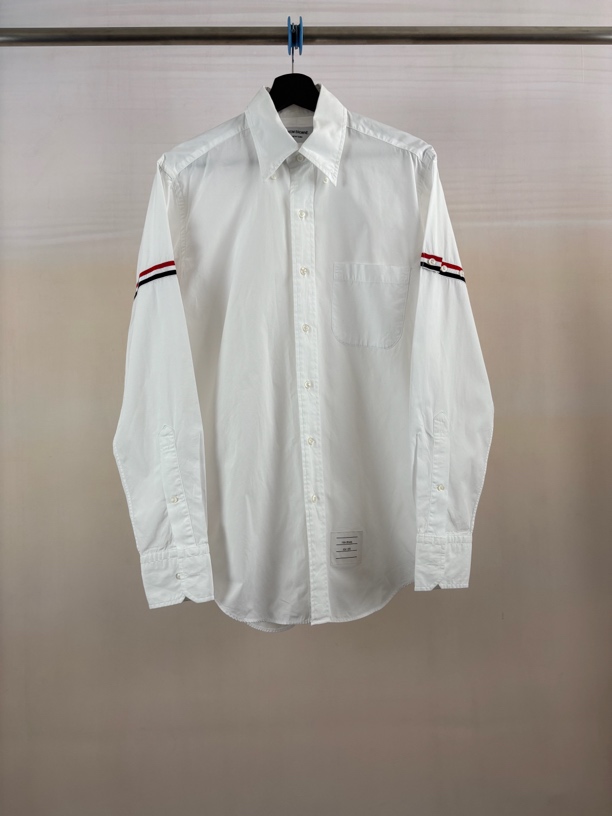 未使用 THOMBROWNE 经典府绸白色衬衫/1码 4码/M9684