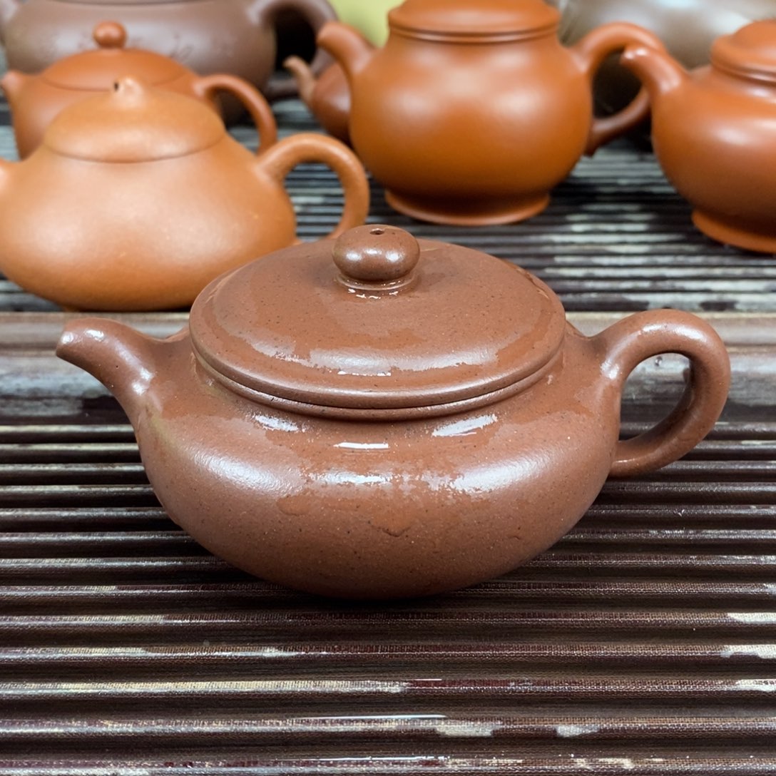 紫砂茶壶宜兴原矿紫砂壶底槽清200c
