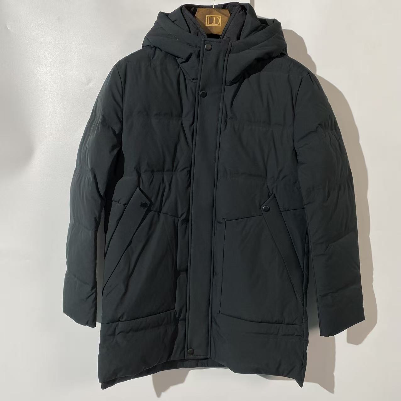 YR57127-12【鳄品牌】高品质男装商务羽绒服连帽外套保暖冬季