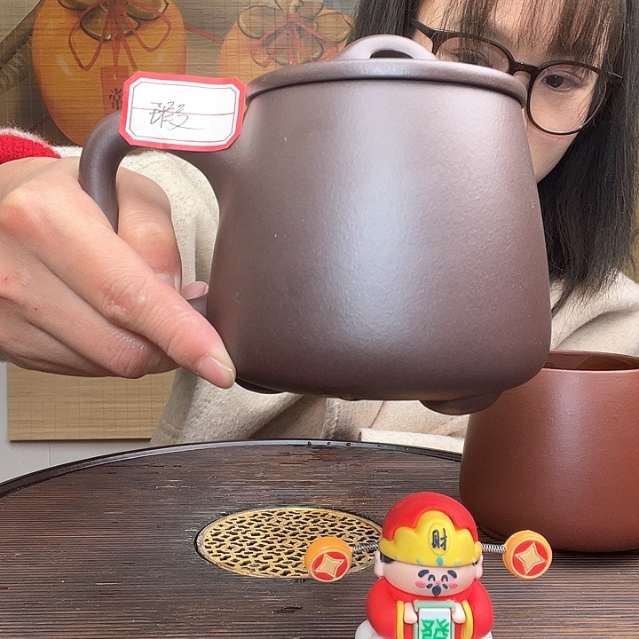 紫砂茶杯原矿紫砂杯