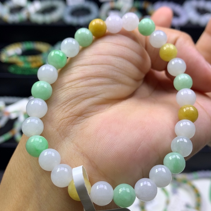 未镶嵌手串翡翠卡7