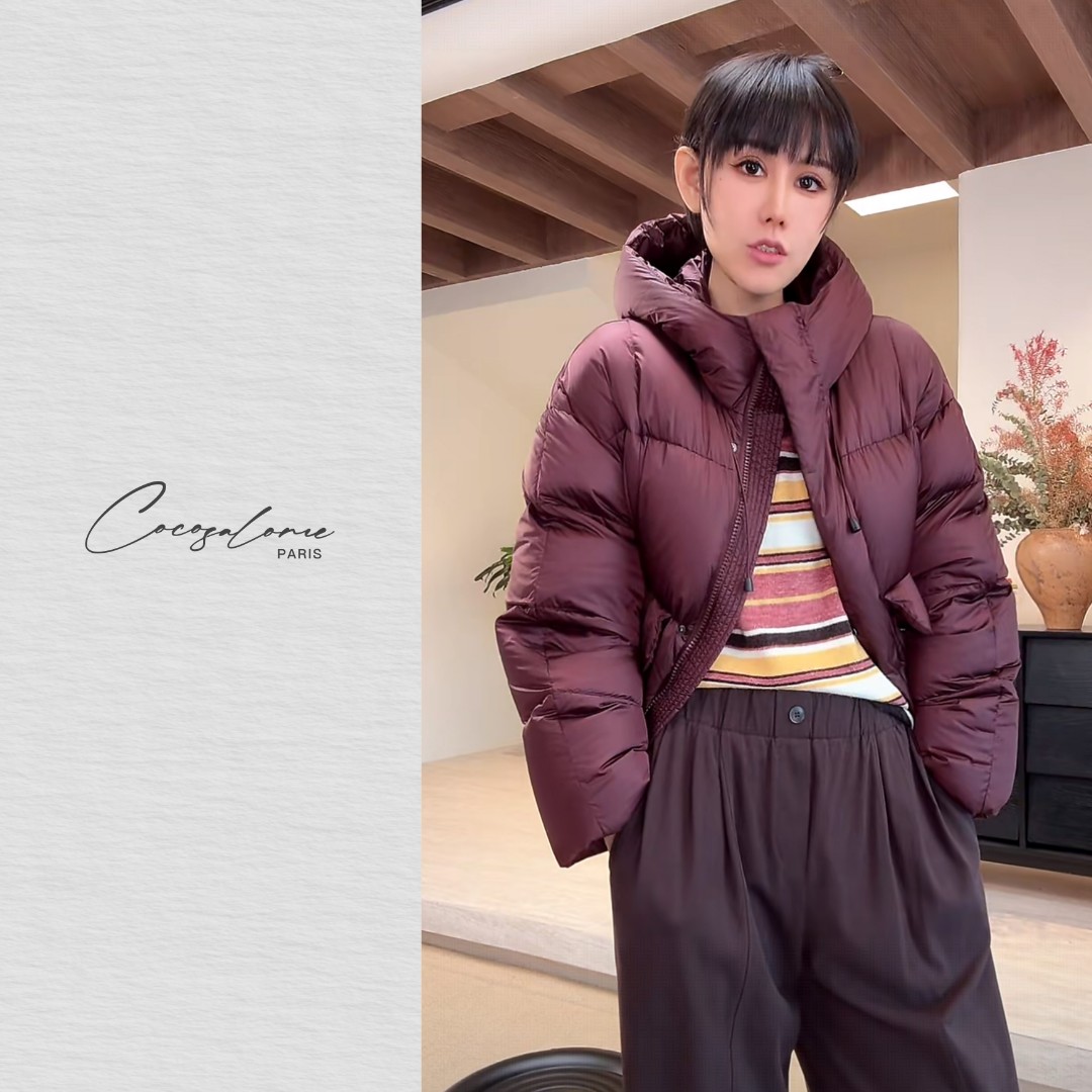 韩彬彬"肯豆羽绒服"冬季短款外套宽松韩系保暖连帽羽绒服Y620-5