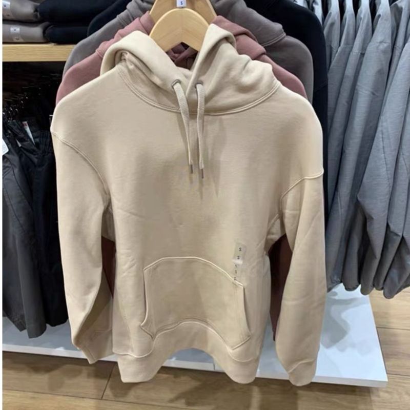 特价捡漏！男女情侣款口袋宽松连帽长袖卫衣罗纹拼接休闲帽衫