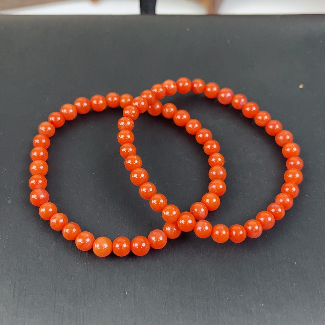 南红玛瑙未镶嵌瓦西单圈5mm（多样式发其一）