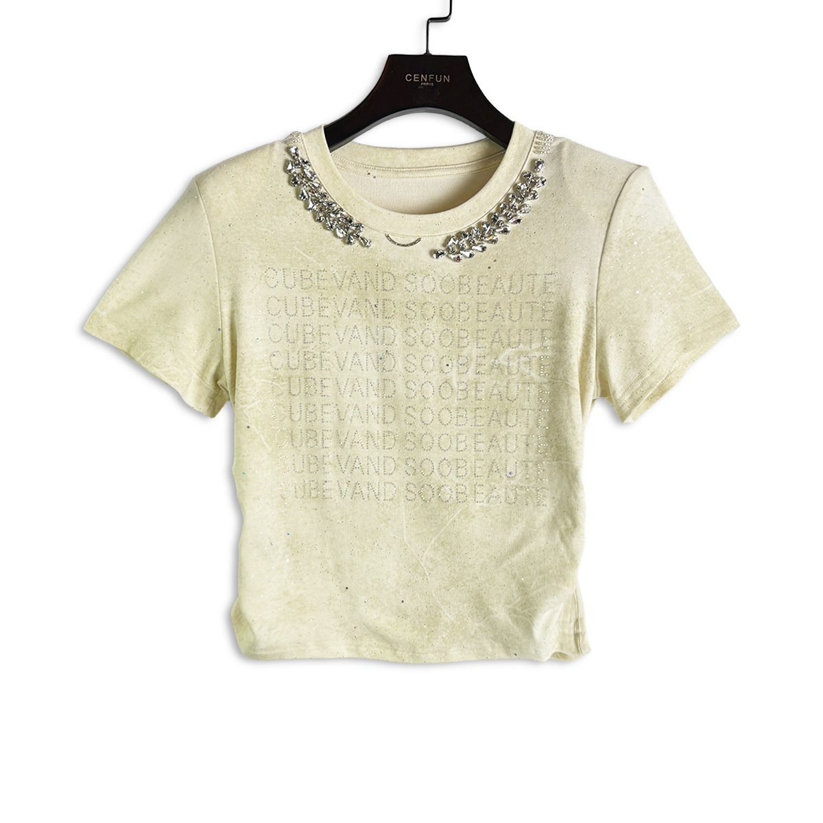 【CENFUN】194* 2025高定带钻外穿简约修身上衣A22054