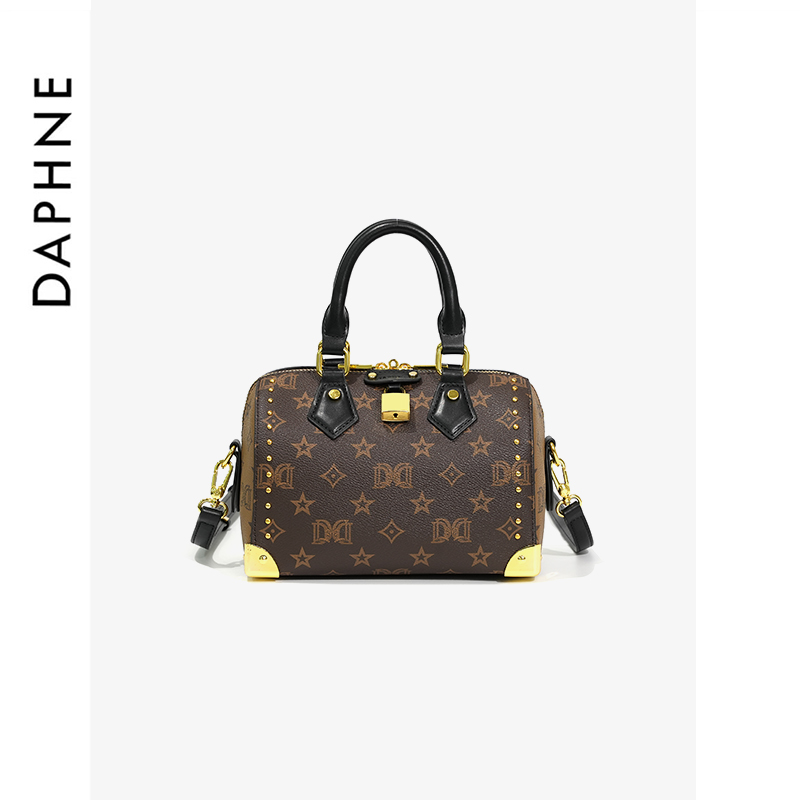 达芙妮Daphne时尚印花经典枕头包斜挎包京东奥莱10380