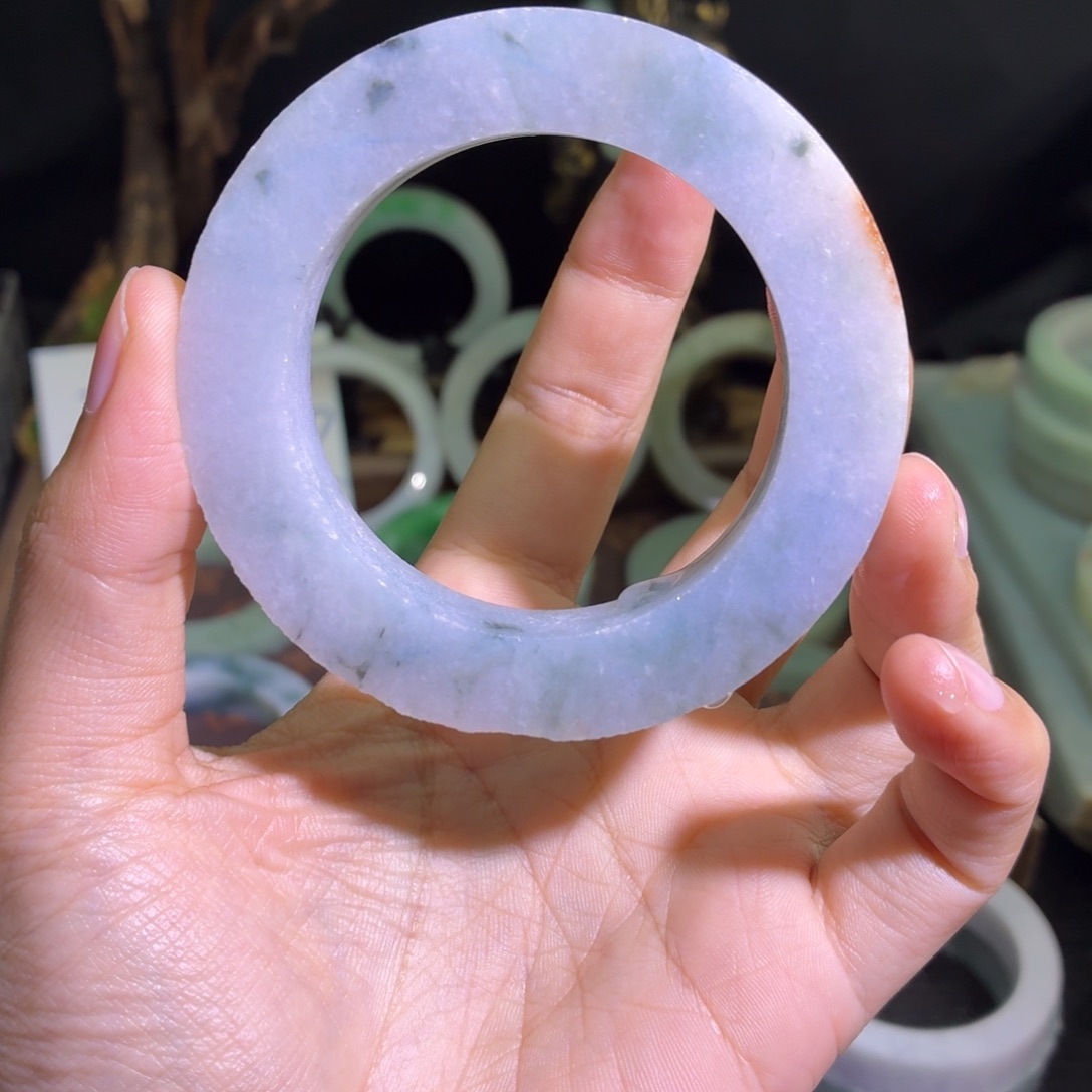 定制翡翠未镶嵌翡翠A货毛胚手镯定制