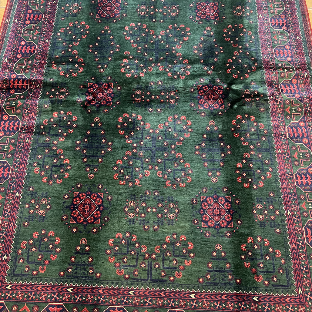 阿富汗手工羊毛地毯148 x204