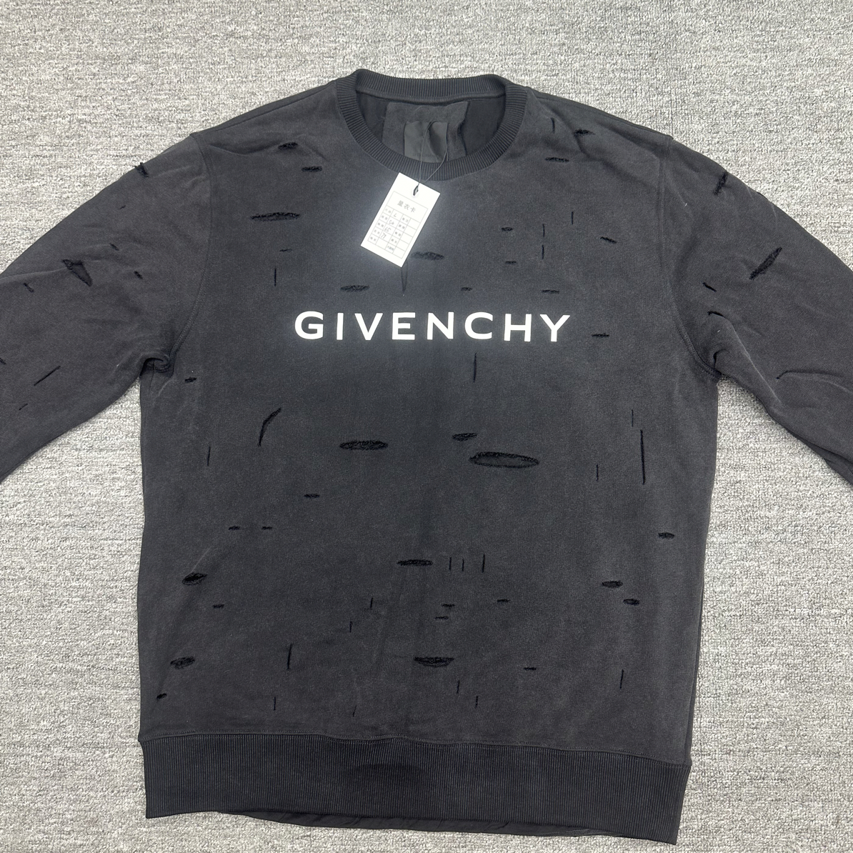 未使用 Givenchy/纪梵希 L 纪梵希水洗做旧破坏卫衣