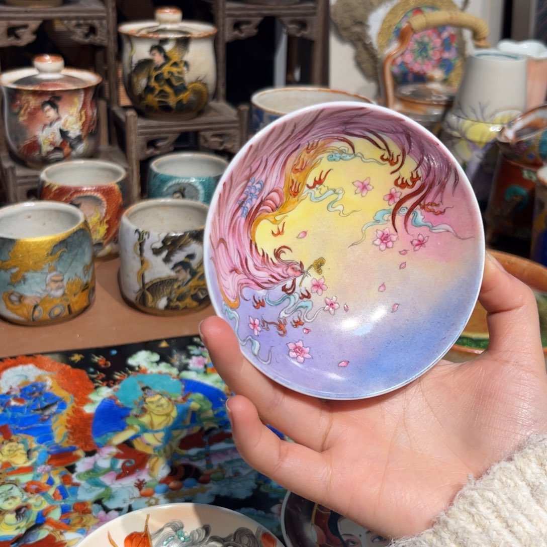 凤凰景德镇手工手绘作品