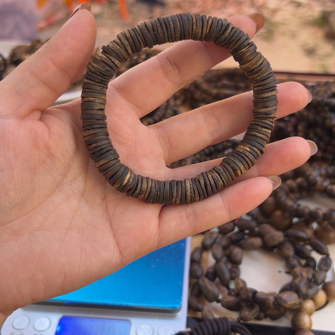 沉香沉香碎屑沉水片片珠14克