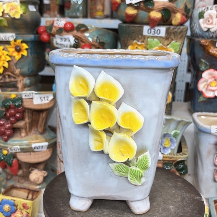 紫砂花盆粗陶材质多肉花盆