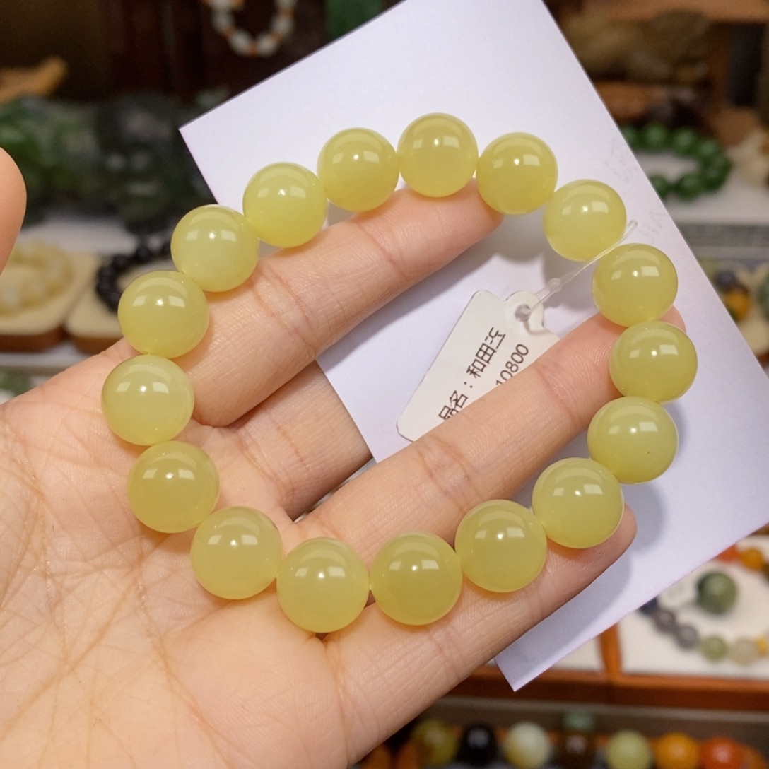 和田玉手串未镶嵌T***兄