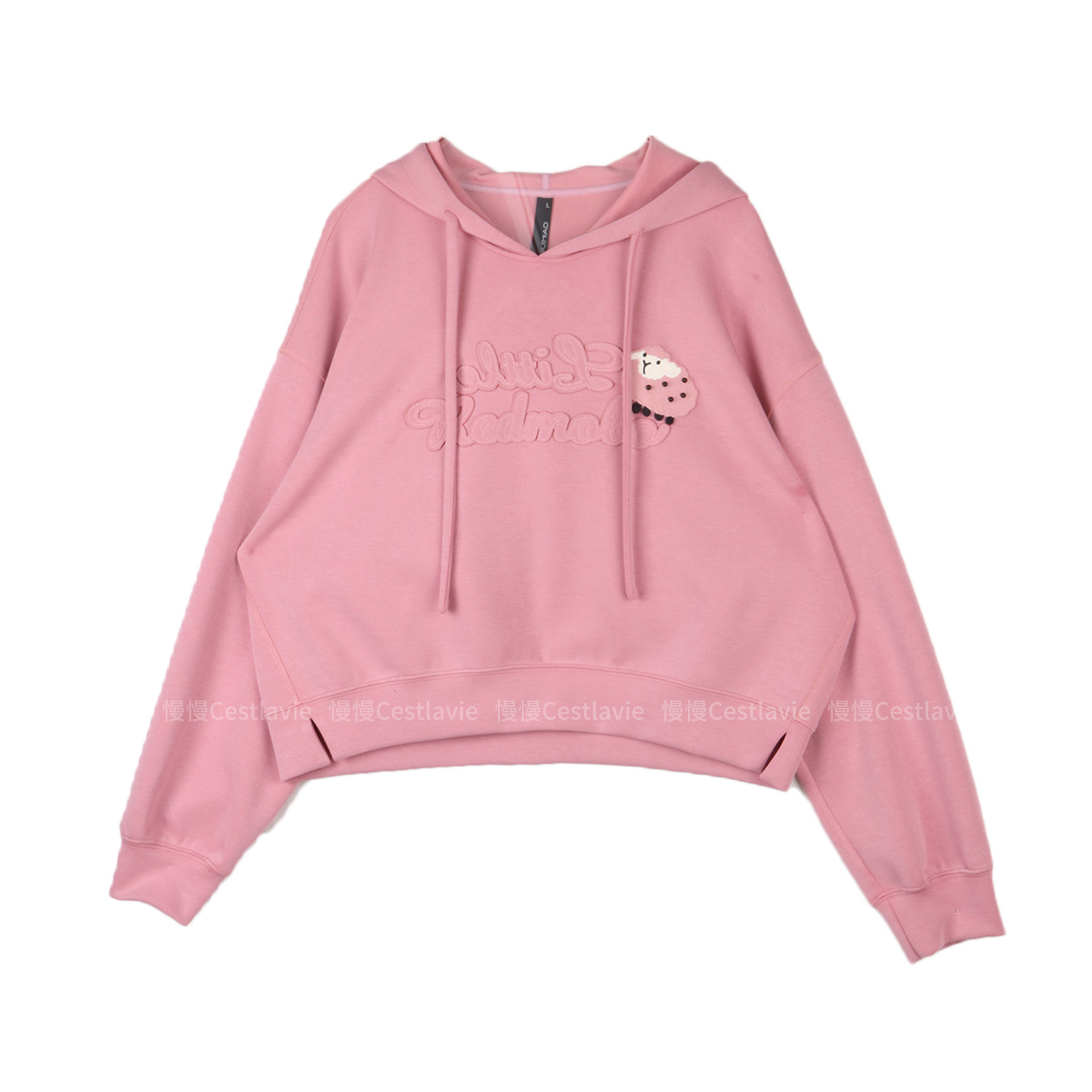 水淼2025时尚休闲小羊连帽卫衣1415