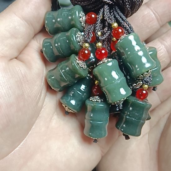 和田玉未镶嵌颈饰拍一发一