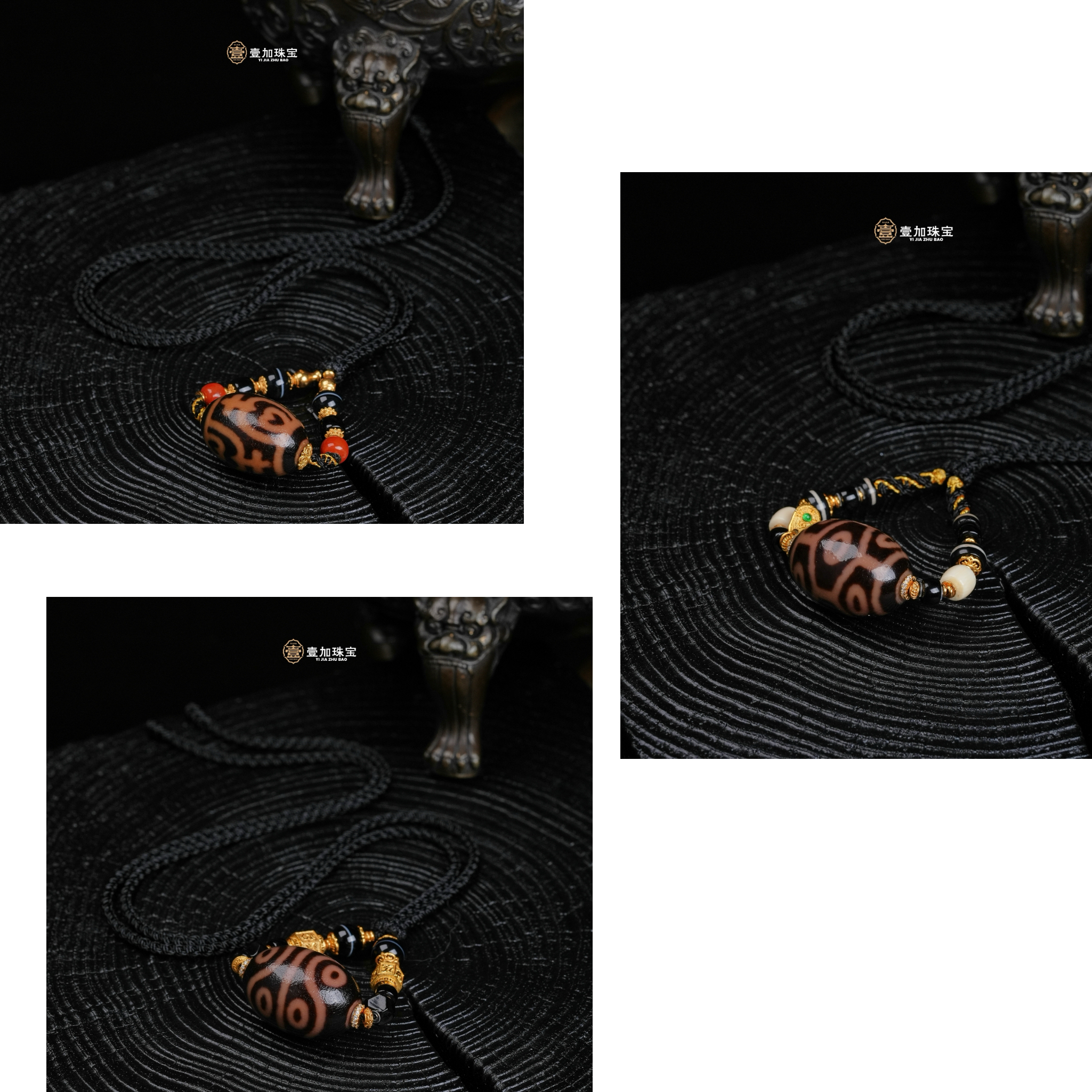 壹加小羊精选/吴系亲工黑金大达洛系列锁骨链