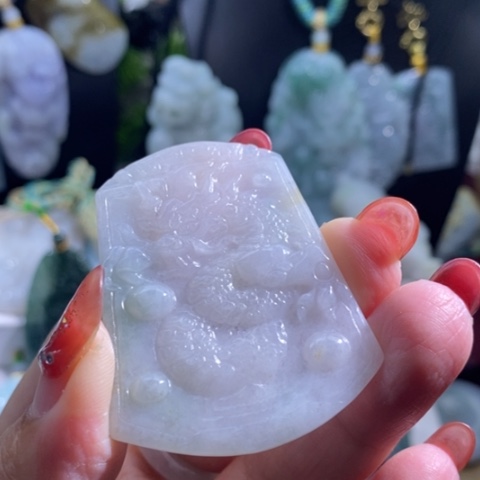 【闪购商品】颈饰未镶嵌翡翠龙牌
