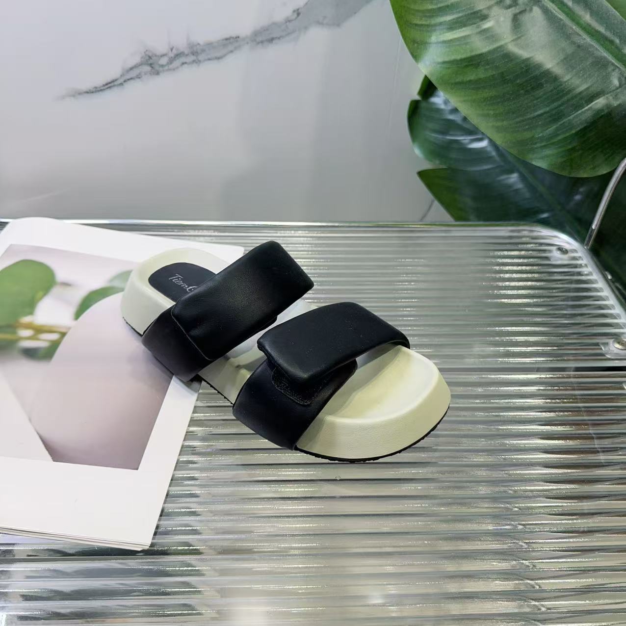 夏休闲款法式拖鞋女新款配裙子仙女风拖鞋9613