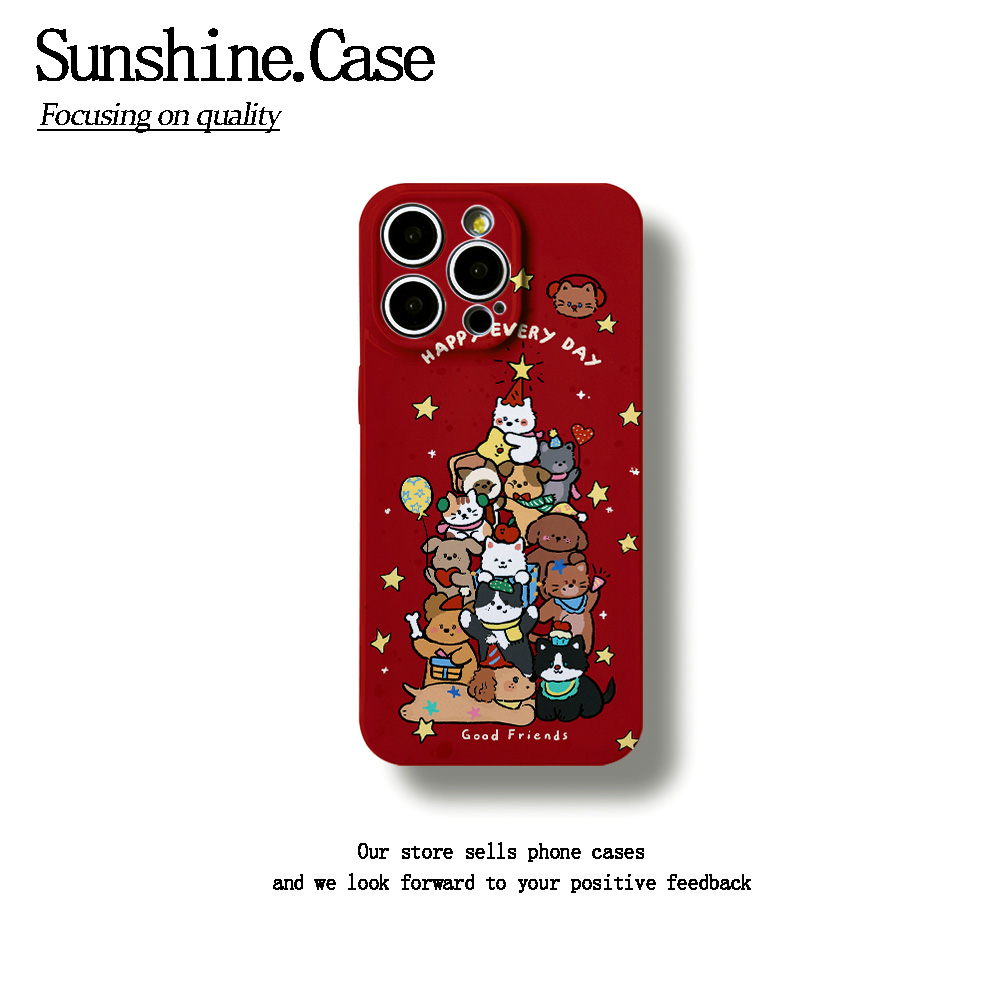 闪光狗狗菲林软壳适用苹果17华为vivo小米oppo一加防摔手机壳