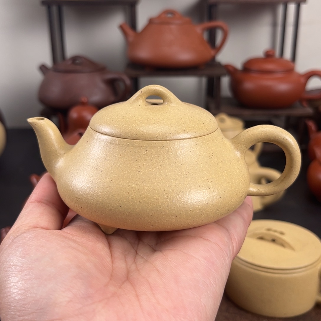 茶壶紫砂全手汉唐石瓢150毫升