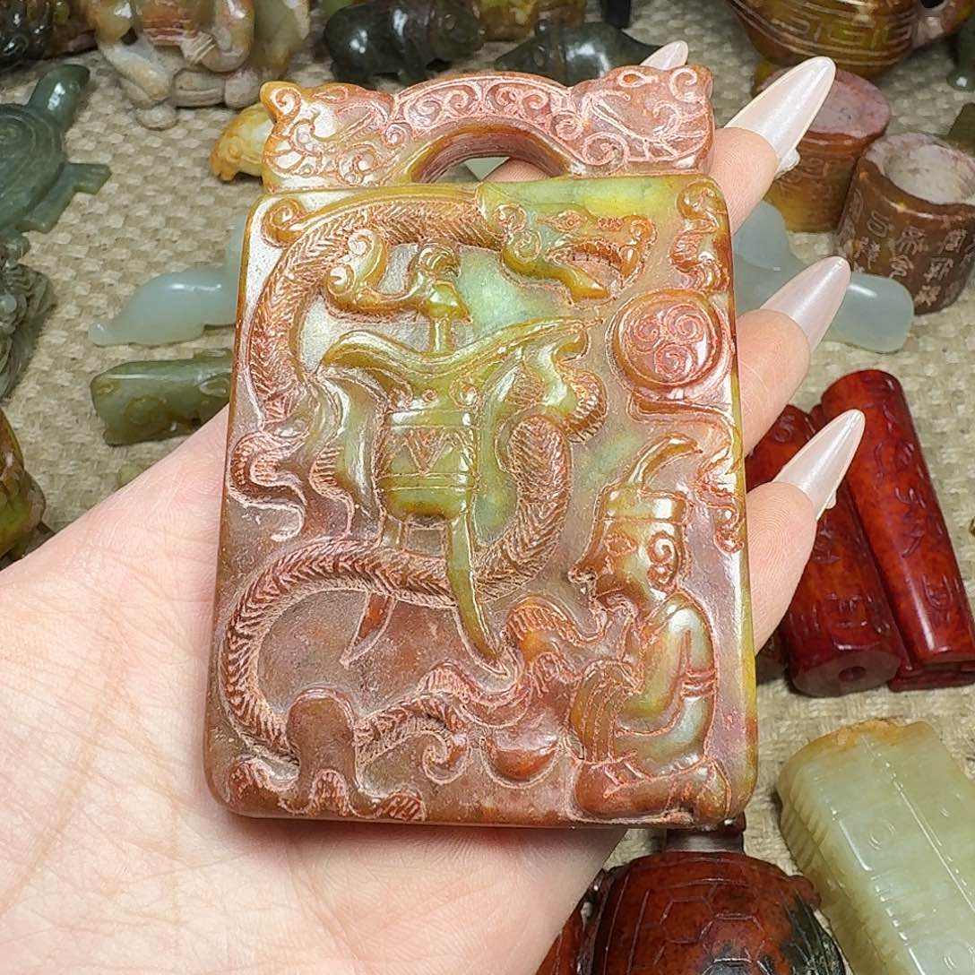 白玉菩提吊坠挂件