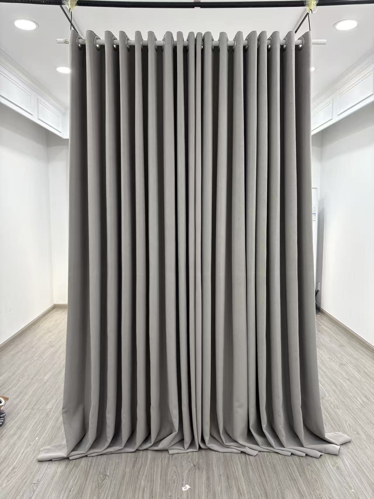 新款加厚雪尼尔：大象灰（成品窗帘）