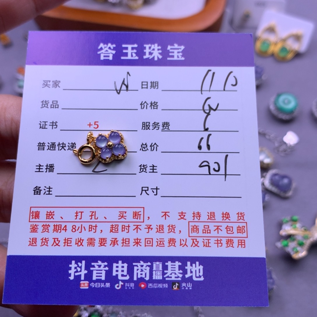 颈饰未镶嵌翡翠v***n