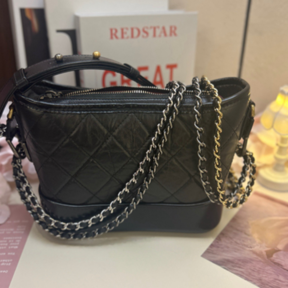 99新 Chanel/香奈儿 黑色小号流浪经典斜挎包