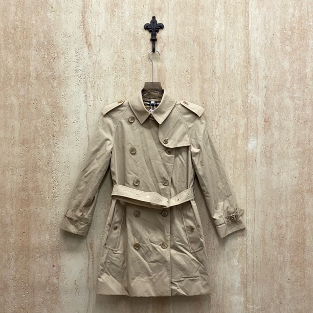 全新未使用 BURBERRY/博柏利 双排扣系腰带风衣/36/uk2码/31327