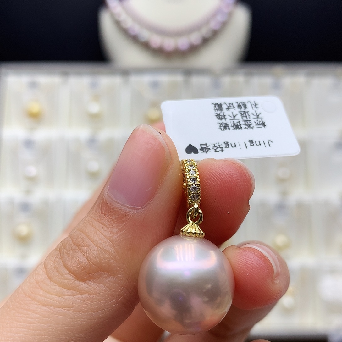 颈饰合金淡水珍珠