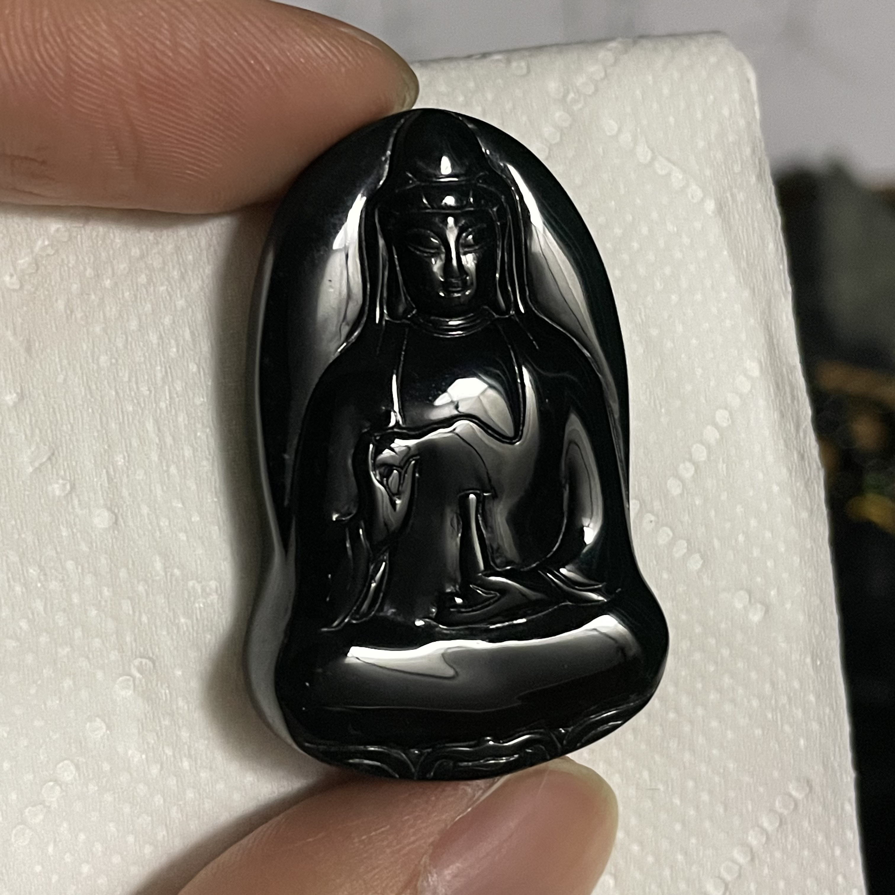 天然翡翠a货 素衣观音h