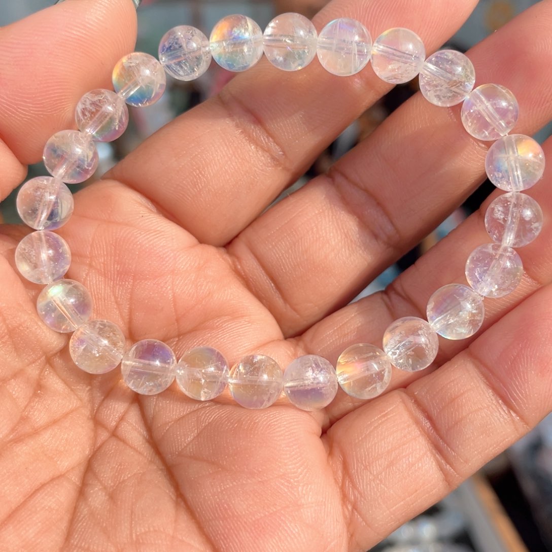 月光石手串未镶嵌天然马岛月光石手串7.5mm