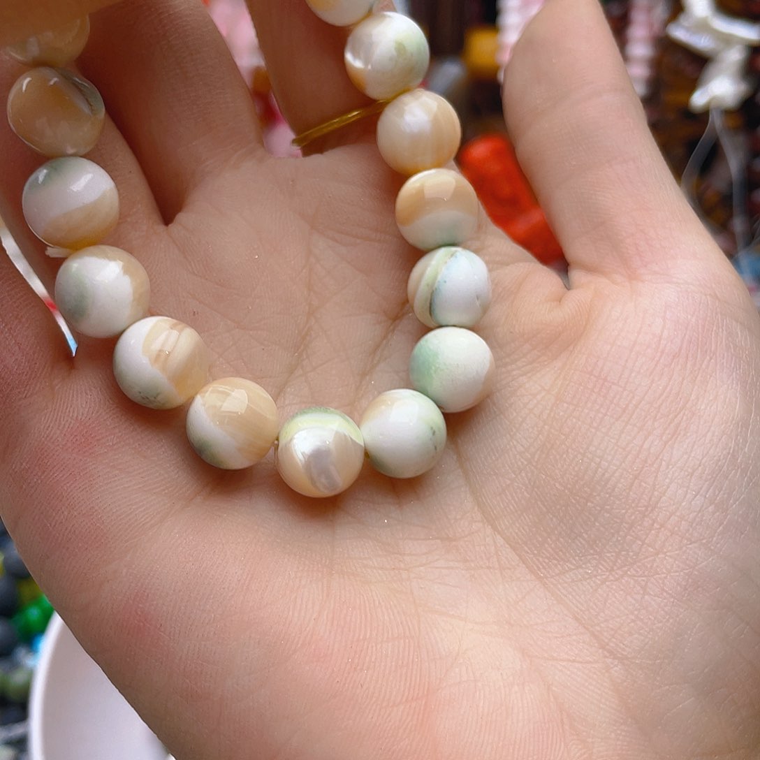 玛瑙/玉髓珠宝半成品未镶嵌手串一条卡10