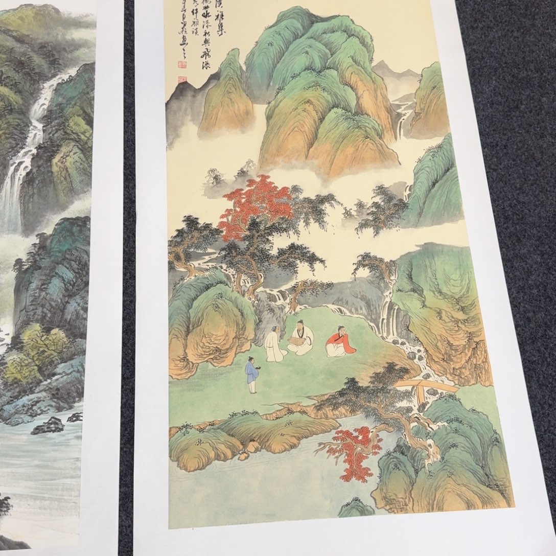 国画国画作品山水花鸟纯手绘