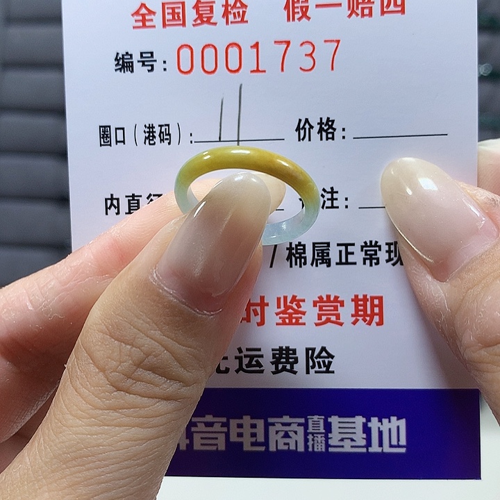 翡翠未镶嵌戒圈1737