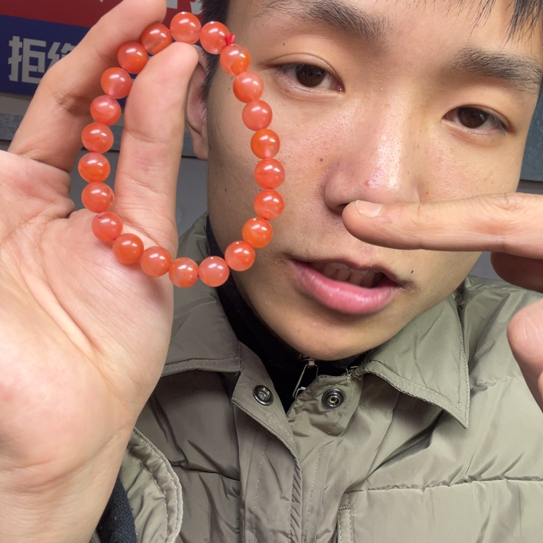 玛瑙/玉髓颈饰未镶嵌多样性南红手串卡9货头