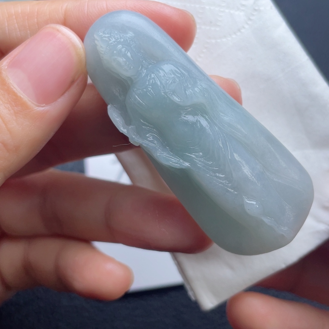 定制翡翠未镶嵌翡翠吊坠