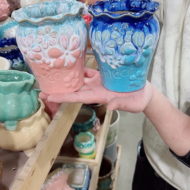 有孔，凑单福利满10元发货陶瓷多肉花盆！