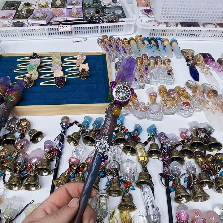 ****瓜紫晶摆件未镶嵌水晶